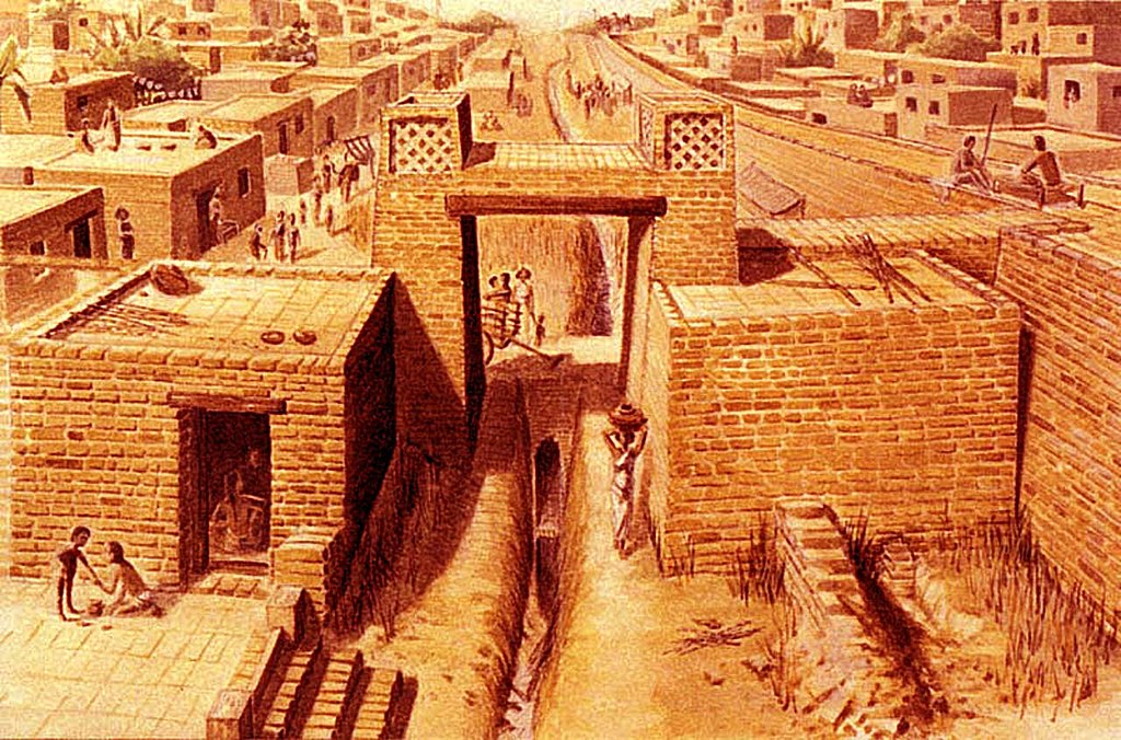 Why were the Indus cities surrounded by walls?